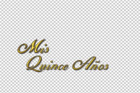 Write-On Titles Quinceanera